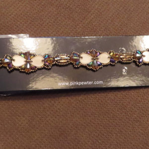 Pink Pewter Headband